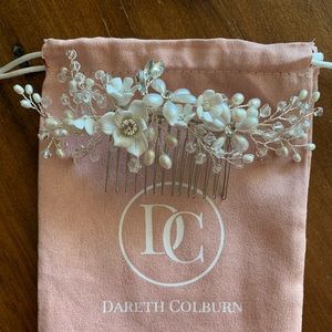 Dareth Colburn “Pretty Bouqet Floral Comb” in silver